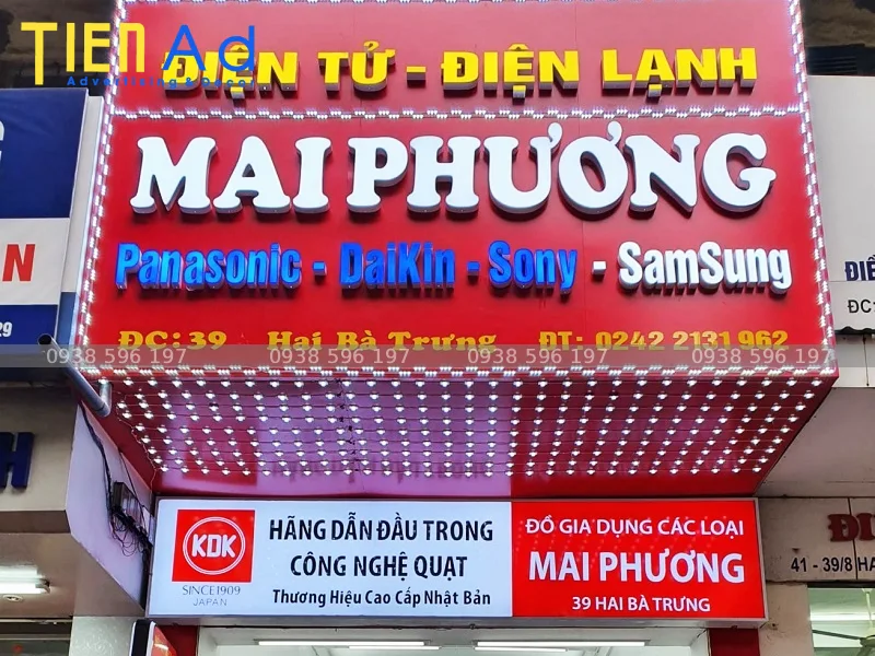 Biển quảng cáo điện lạnh nên thể hiện điều gì để khách yên tâm