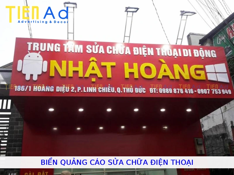 Biển quảng cáo sửa chữa điện thoại