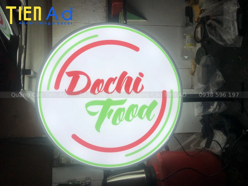 Biển vẫy hộp đèn mica hút nổi - 2