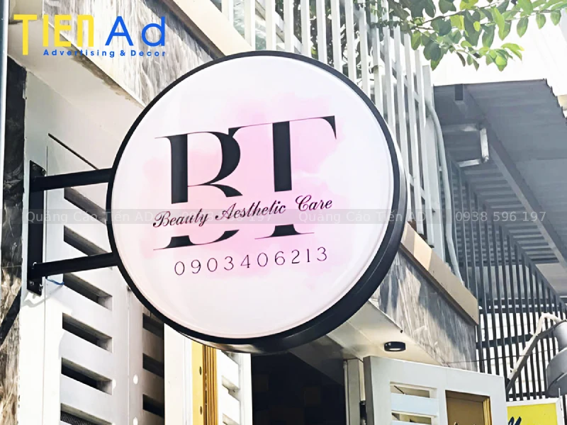 Biển vẫy hộp đèn mica hút nổi - 5