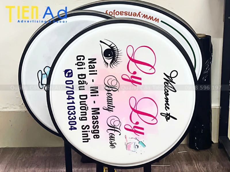 Biển vẫy hộp đèn mica hút nổi - 6