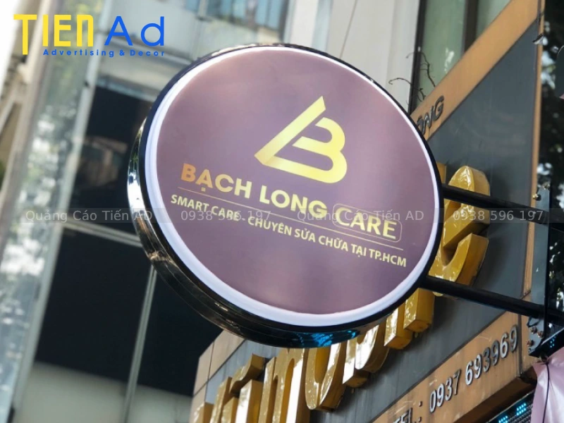 Biển vẫy hộp đèn mica hút nổi - 7