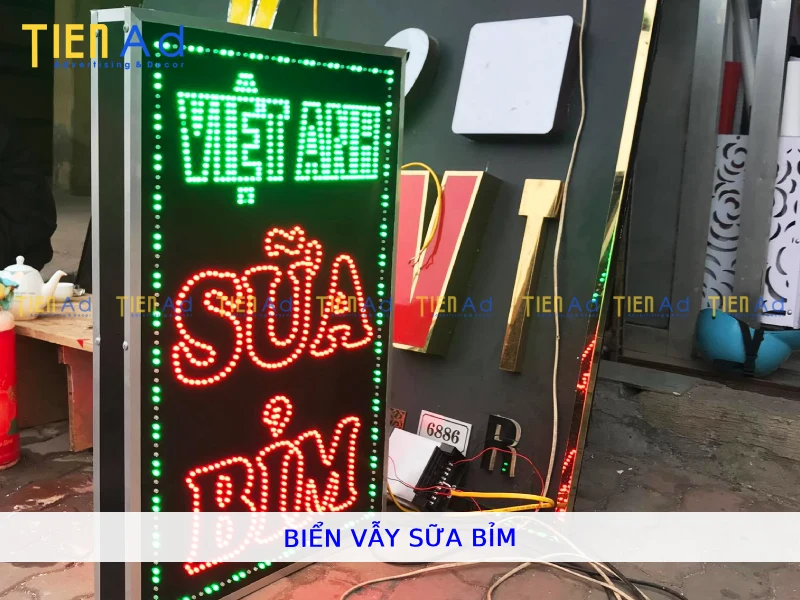 Biển vẫy sữa bỉm