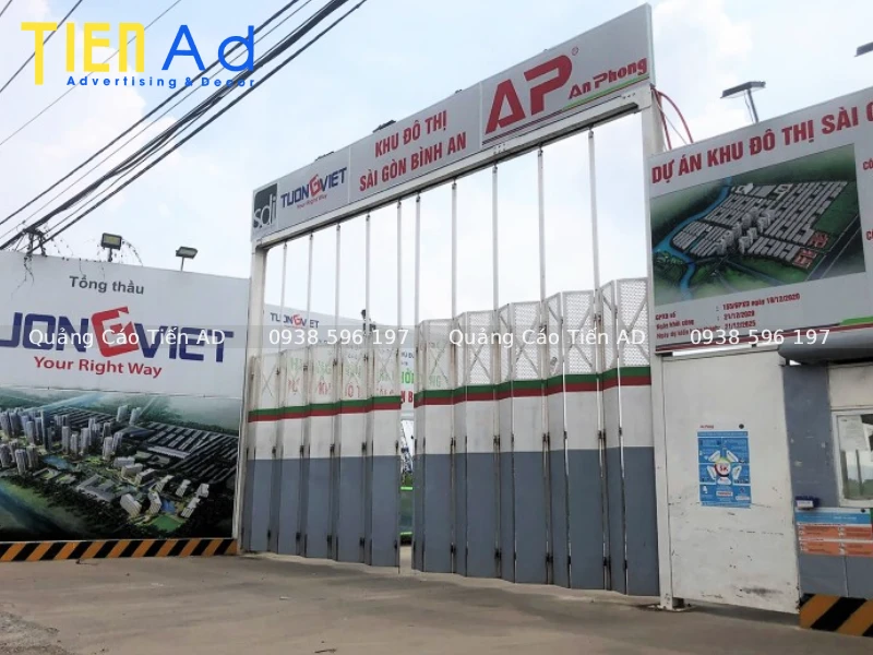 Các chất liệu cao cấp chuyên dùng thi công cổng chào dự án bất động sản