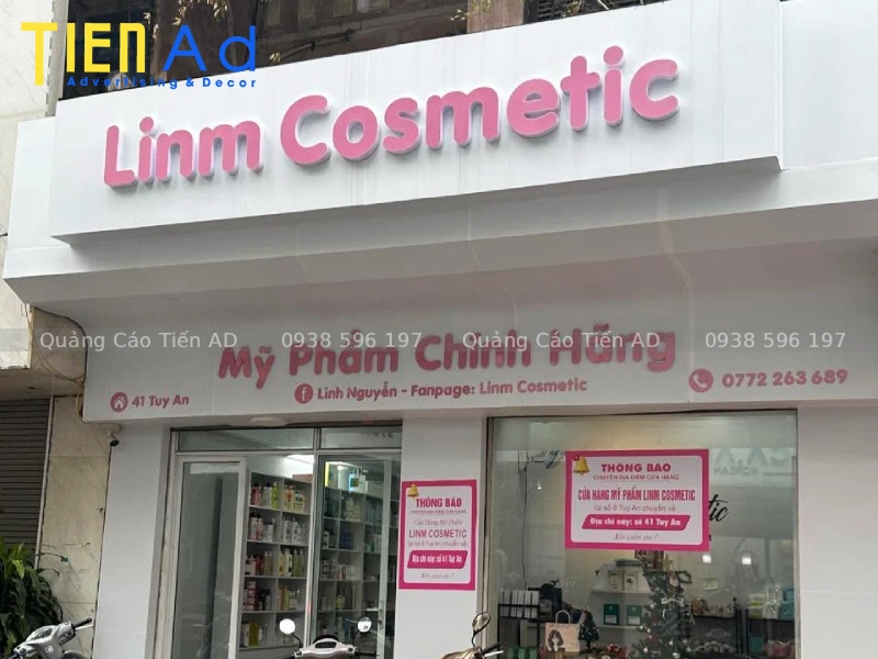 Các chất liệu làm bảng quảng cáo mỹ phẩm phổ biến hiện nay