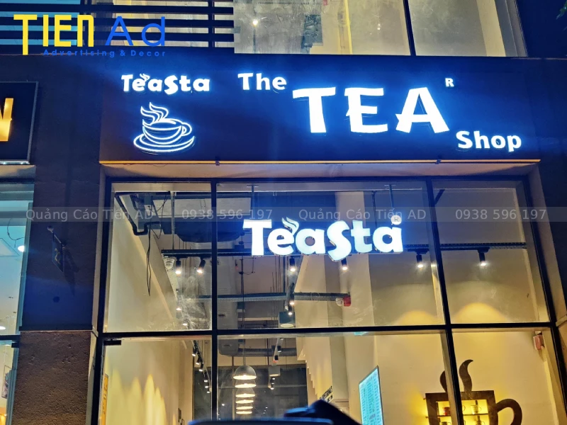 Các kiểu chữ nổi được sử dụng nhiều khi làm bảng hiệu quảng cáo Quận 7