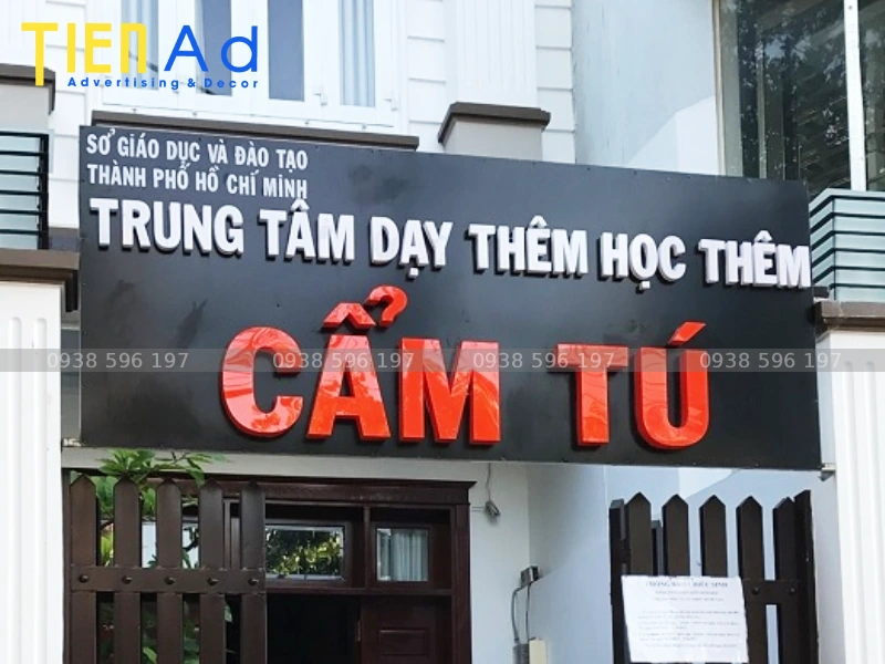 Các loại bảng hiệu dạy thêm phổ biến