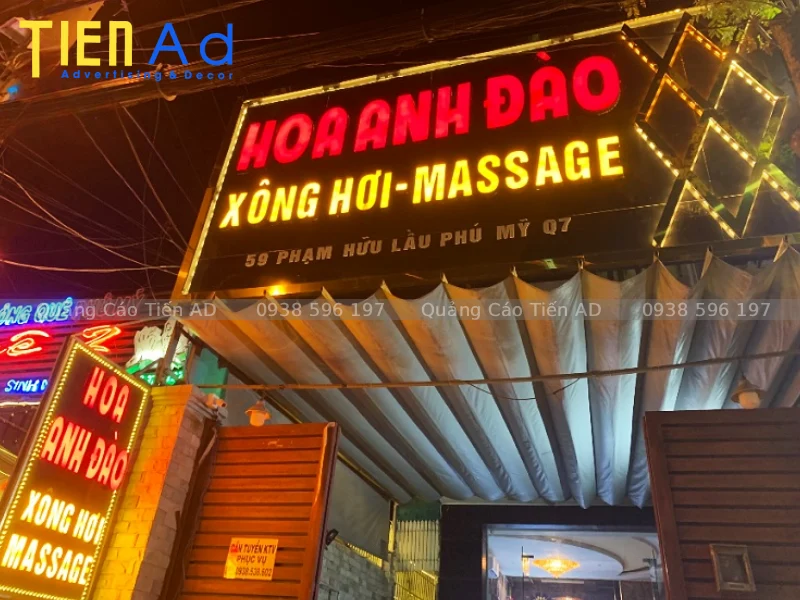 Các loại bảng hiệu massage phổ biến nhất trên thị trường hiện nay
