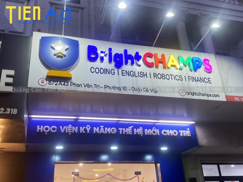 Các loại bảng hiệu phổ biến khi làm bảng quảng cáo Gò Vấp