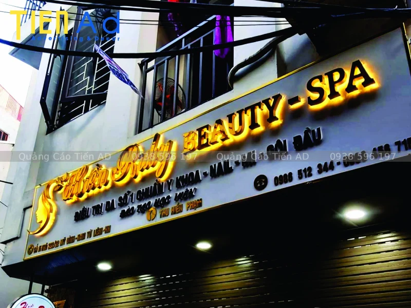 Các loại biển quảng cáo chữ nổi đèn LED phổ biến hiện nay