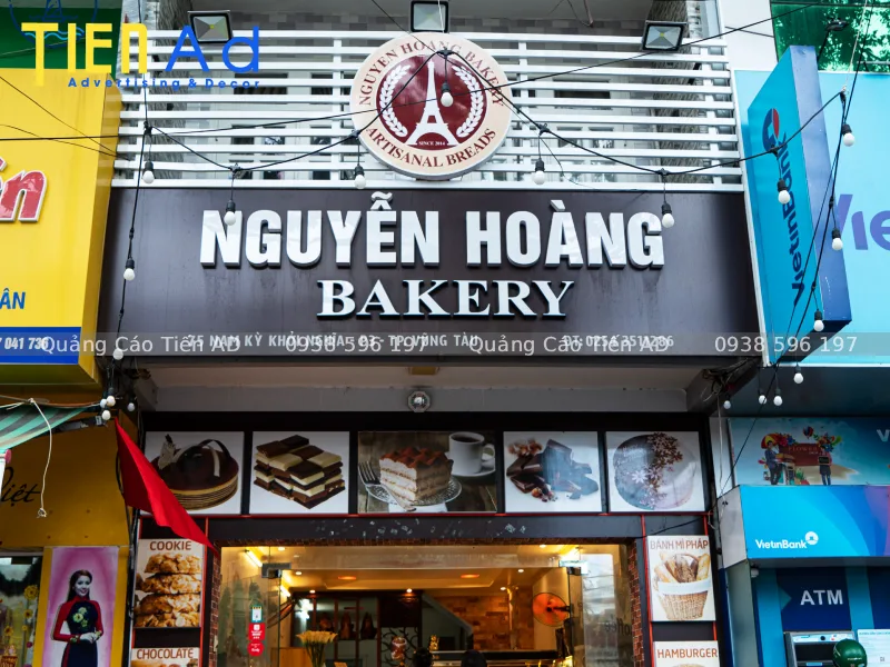 Các loại biển quảng cáo tiệm bánh phổ biến hiện nay