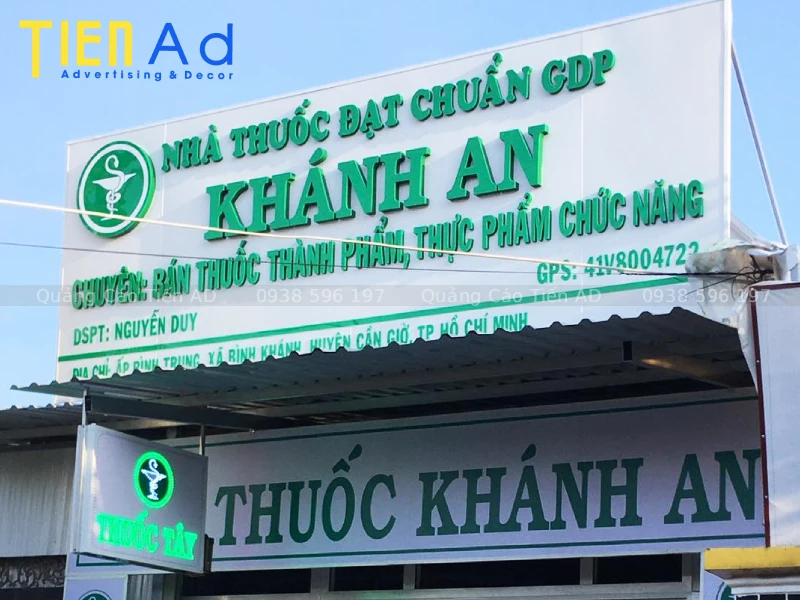 Các loại chất liệu làm bảng hiệu quảng cáo Cần Giờ phổ biến nhất