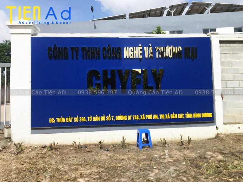 Các loại chữ nổi phù hợp với nhà máy và nhà xưởng