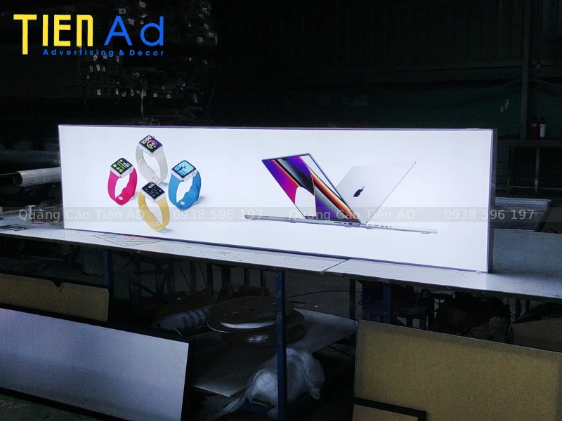 Các loại hộp đèn quảng cáo không viền phổ biến trên thị trường