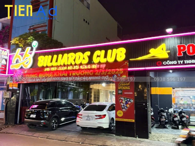 Các yếu tố tạo nên bảng hiệu bida ấn tượng