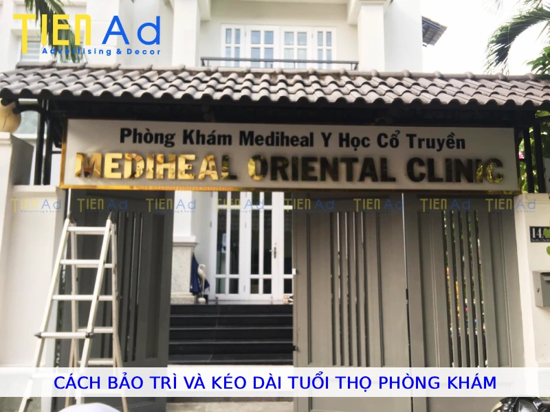 Cách bảo trì và kéo dài tuổi thọ bảng hiệu phòng khám