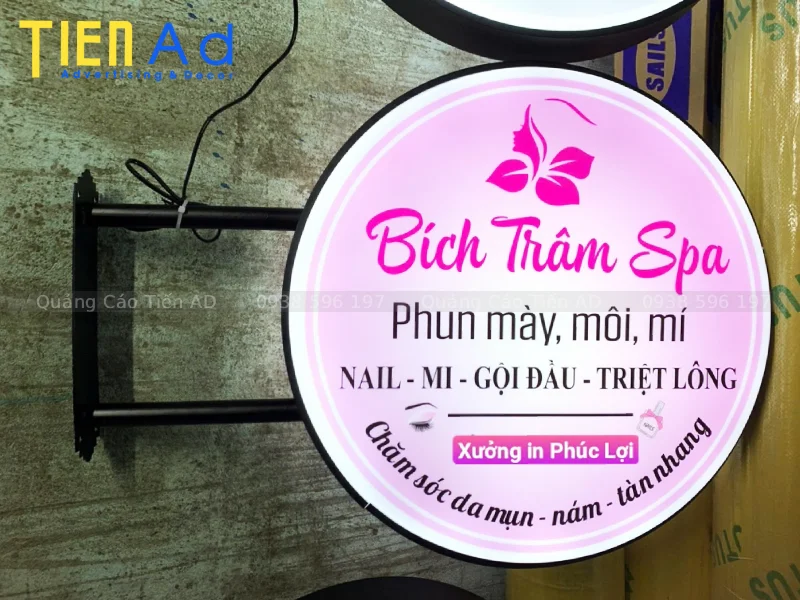 Cách lựa chọn biển vẫy hộp đèn spa phù hợp với thương hiệu