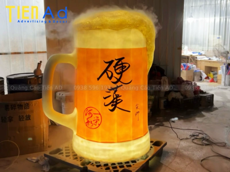 Cách lựa chọn kích thước mô hình ly bia khổng lồ phù hợp