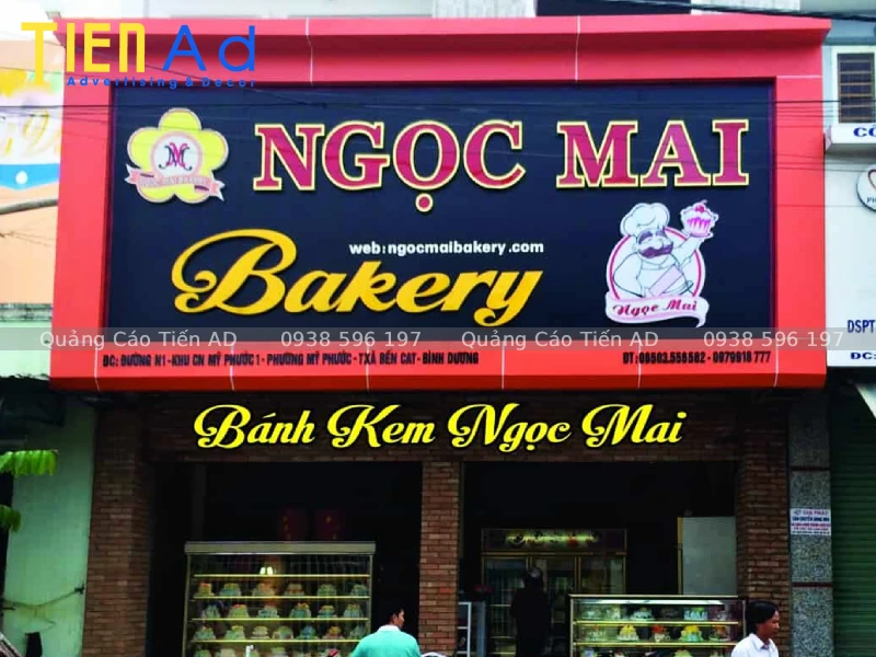 Cách lựa chọn màu sắc cho bảng hiệu tiệm bánh
