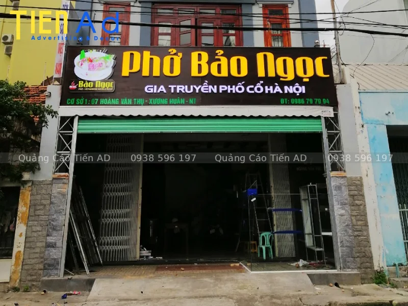 Cách lựa chọn màu sắc cho biển hiệu hiệu quán phở