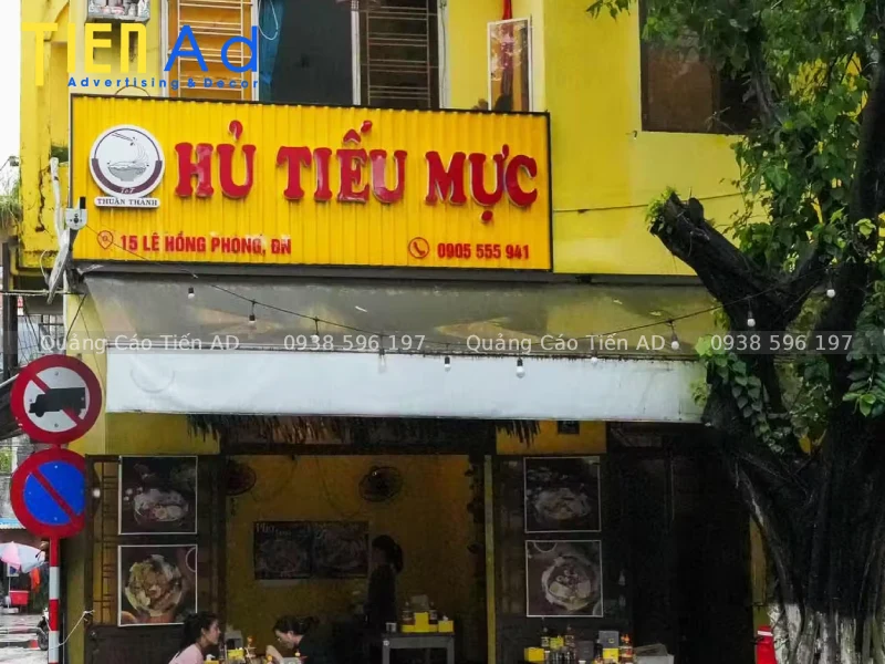 Cách lựa chọn màu sắc và phông chữ chuẩn cho bảng hiệu hủ tiếu