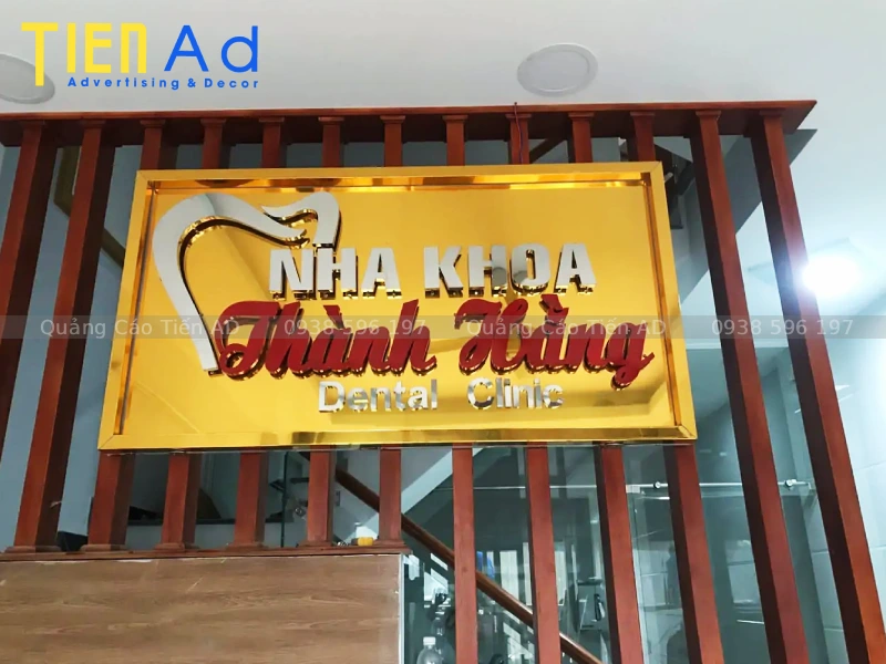 Cách phối màu bảng hiệu nha khoa tạo cảm giác an toàn, uy tín cho bệnh nhân
