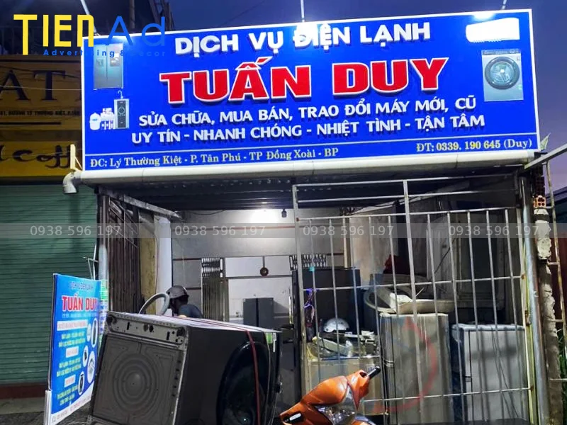 Cách thiết kế bảng hiệu điện lạnh đẹp ấn tượng