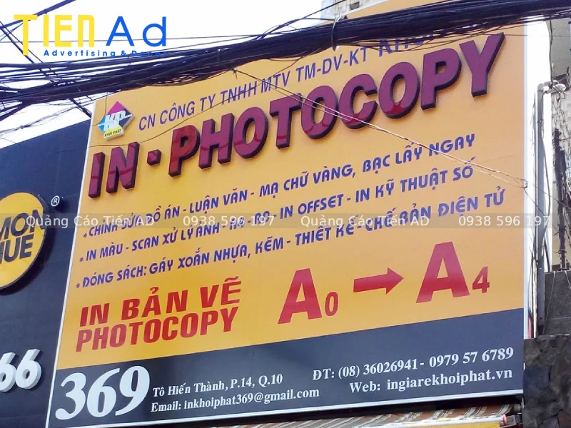 Cách thiết kế bảng quảng cáo photocopy thu hút đối tượng học sinh, sinh viên và văn phòng
