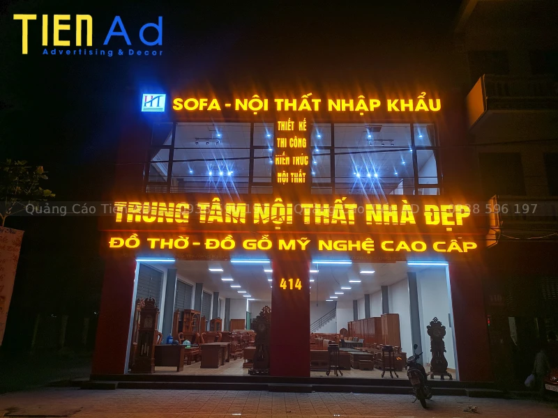 Cách xử lý chống nước cho chữ nổi mica đèn LED khi để ngoài trời