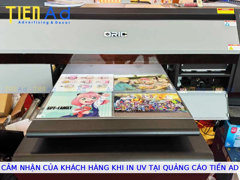 Cảm nhận của khách hàng khi in UV tại Quảng Cáo Tiến AD