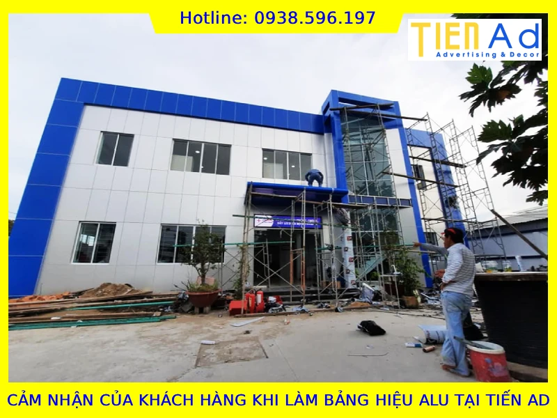 Cảm nhận của khách hàng khi làm bảng hiệu alu tại TIẾN AD