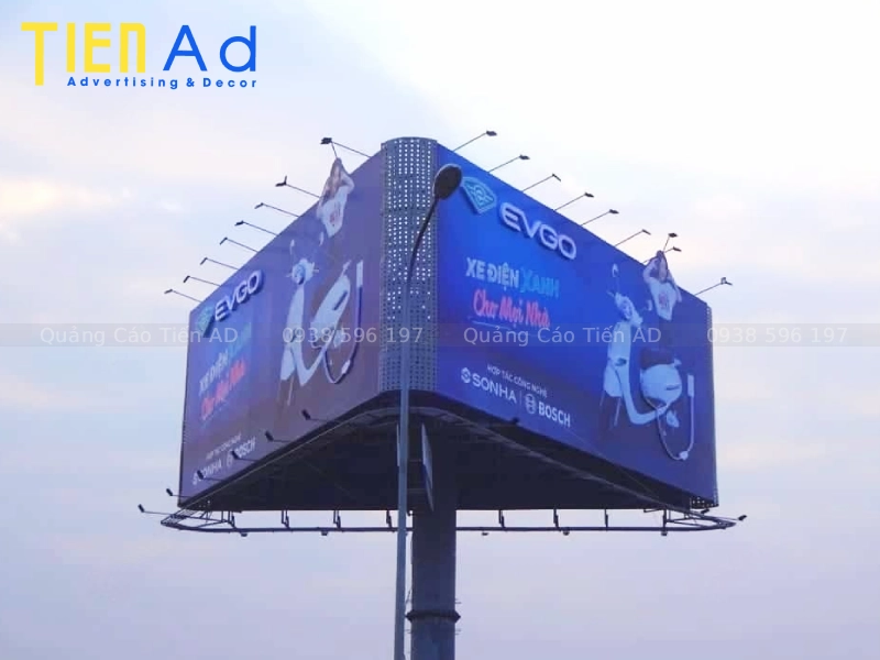 Chất liệu thường được sử dụng trong thi công pano quảng cáo ngoài trời