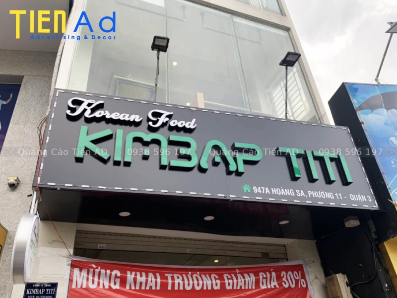 Chi phí làm bảng hiệu quảng cáo Quận 3 phụ thuộc vào những yếu tố nào