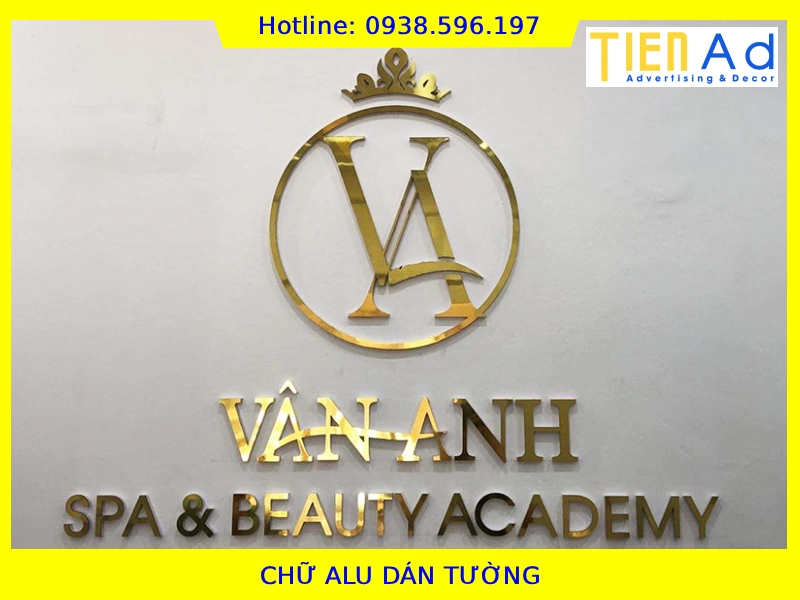Chữ alu dán tường