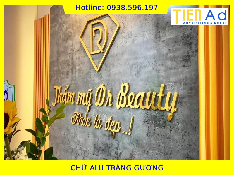 Chữ alu tráng gương