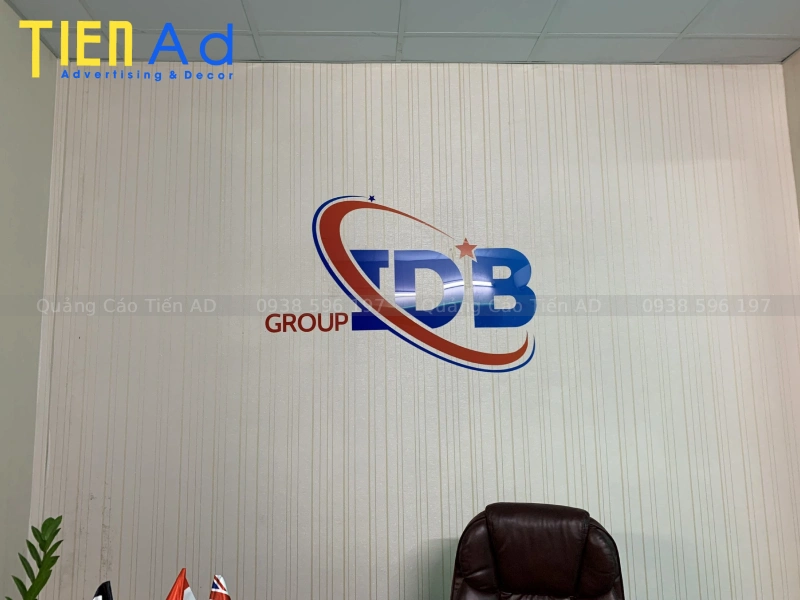 Chữ nổi alu dán tường