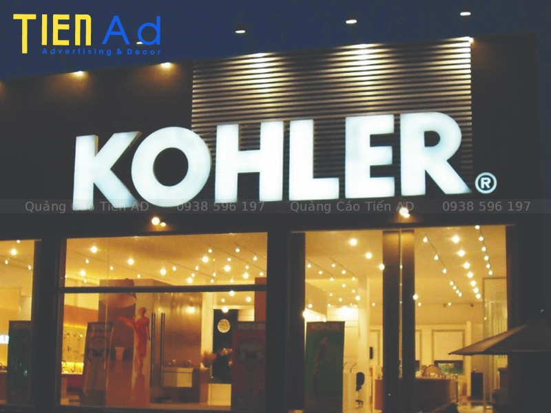 Chữ nổi mica đèn LED - 1