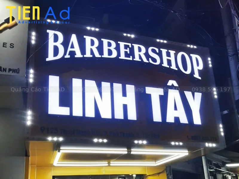 Chữ nổi mica đèn LED - 2