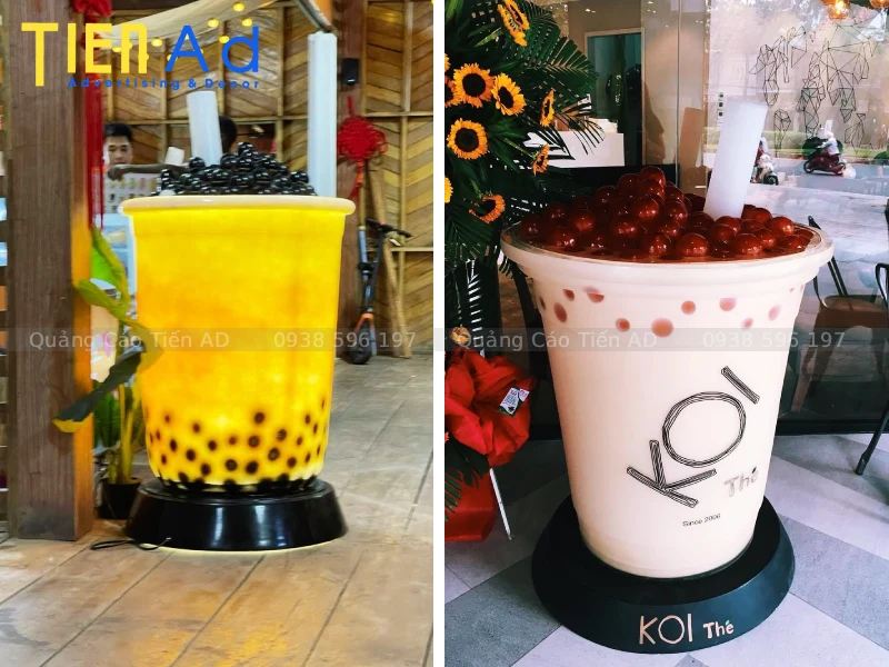 Địa chỉ làm mô hình ly trà sữa khổng lồ uy tín giá rẻ tại TP.HCM