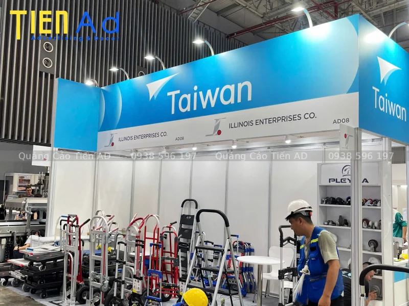 Địa chỉ uy tín chuyên thi công gian hàng triển lãm tại TP.HCM Quảng Cáo Tiến AD