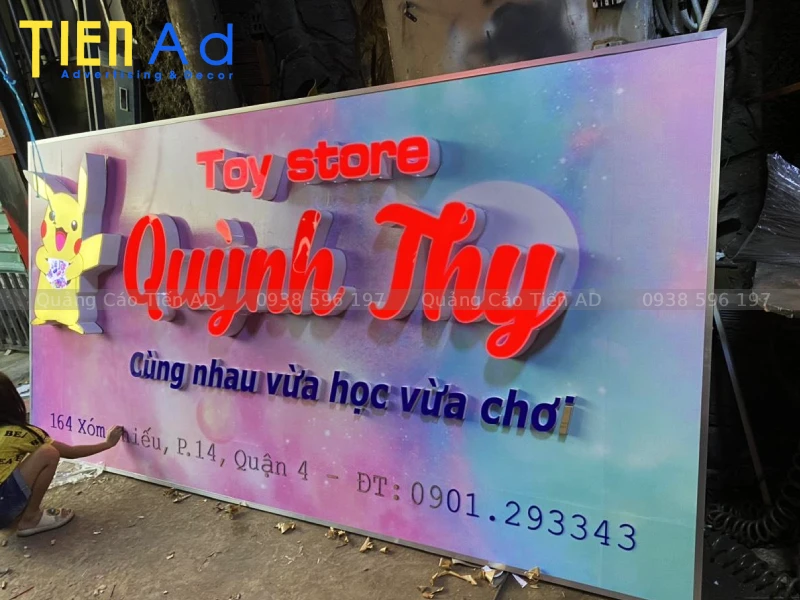 Dịch vụ thiết kế và làm bảng hiệu Quận 4 chuyên nghiệp tại Quảng Cáo Tiến AD