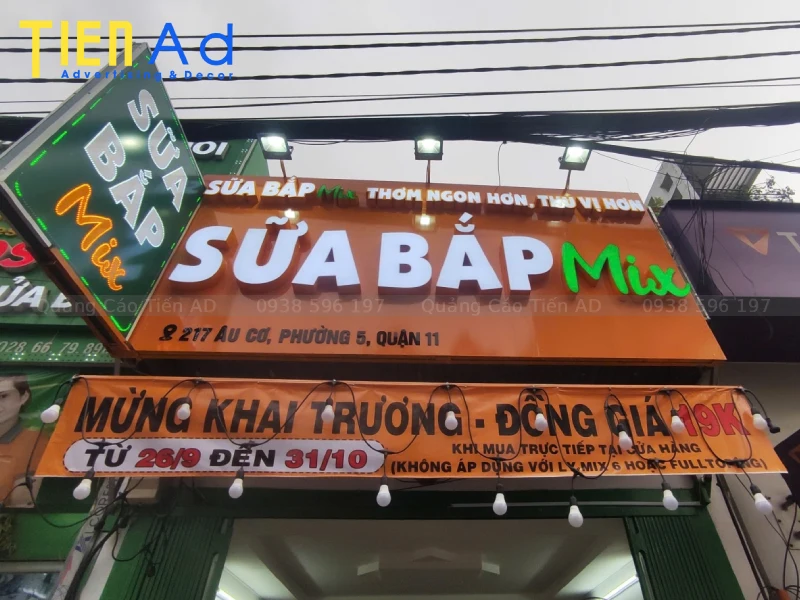 Đơn vị làm bảng hiệu quảng cáo Quận 11 trọn gói giá rẻ thi công nhanh