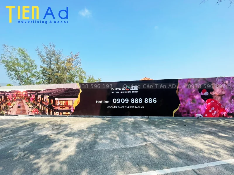 Đơn vị làm hoarding dự án NovaWorld Hồ Tràm tại Bà Rịa Vũng Tàu