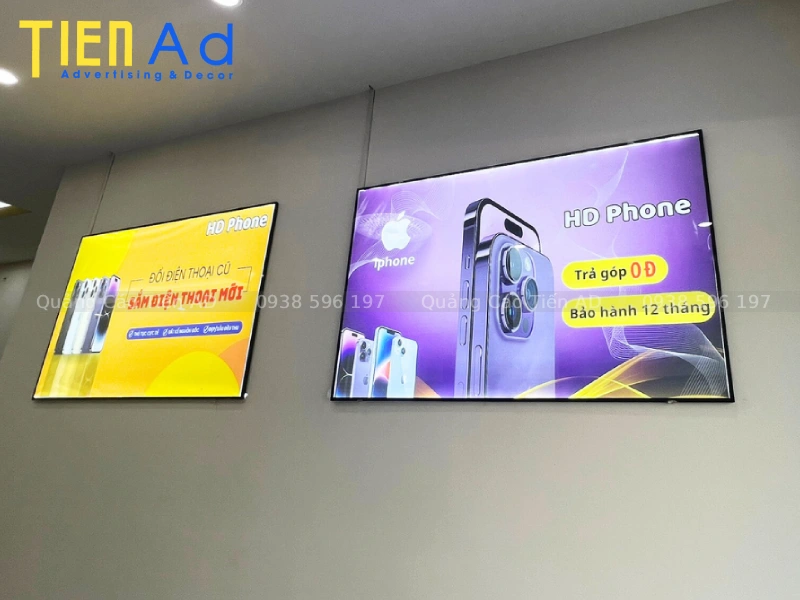 Đơn vị làm hộp đèn cửa hàng điện thoại uy tín tại TP.HCM