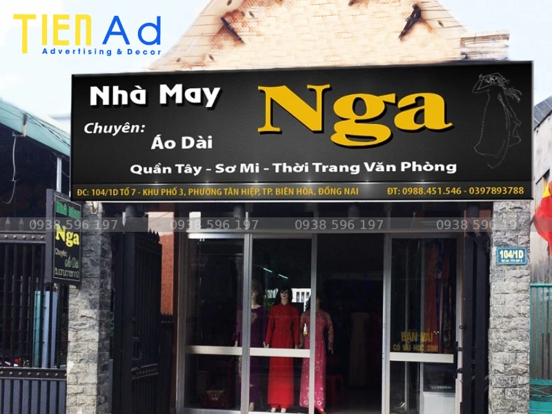 Đơn vị nào làm bảng hiệu nhà may vừa đẹp vừa bền
