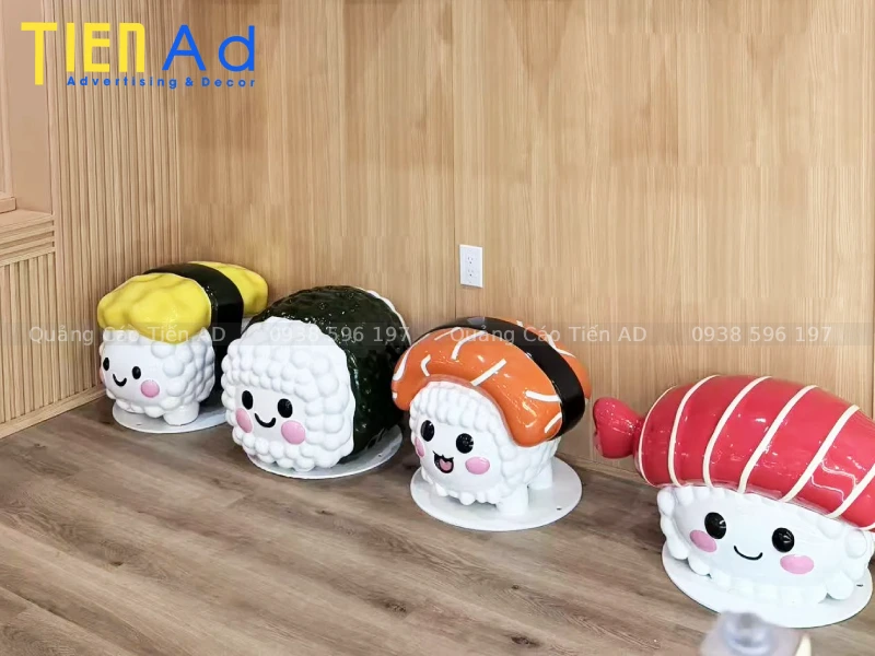 Đơn vị sản xuất mô hình sushi bằng composite uy tín tại TP.HCM