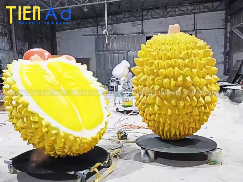 Đơn vị sản xuất mô hình trái sầu riêng bằng composite uy tín tại TP.HCM