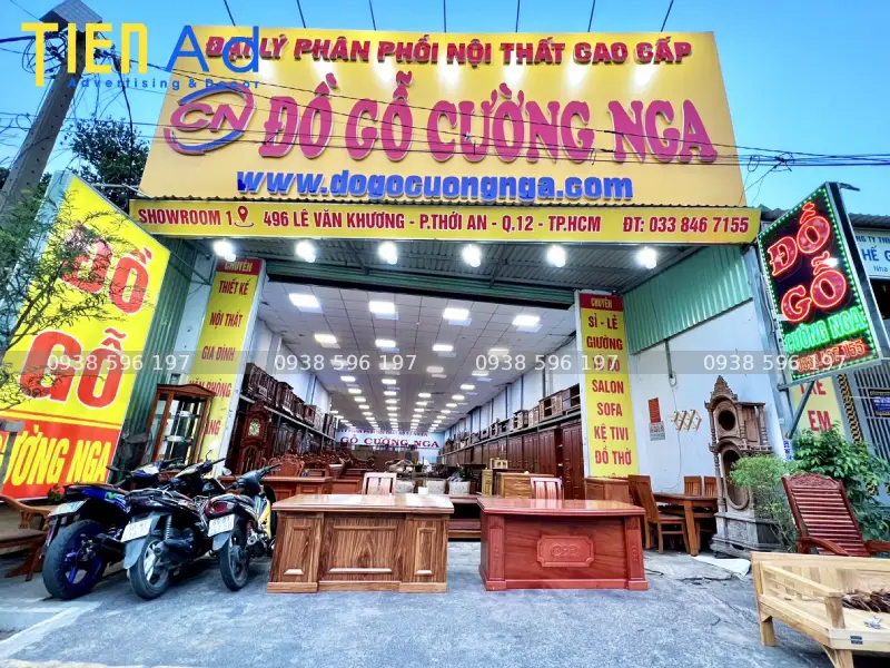 Feedback của khách hàng khi làm bảng hiệu nội thất tại Quảng Cáo Tiến AD