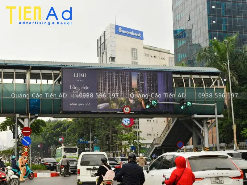 Giải pháp chiếu sáng LED đêm cho pano quảng cáo dự án bất động sản giúp thông điệp dự án tỏa sáng 247