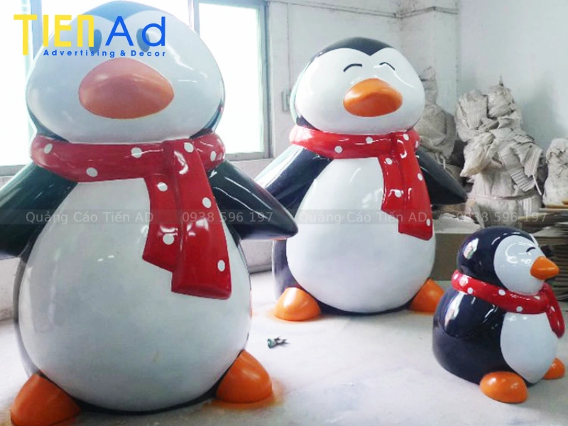Giải pháp gia cố khung chịu lực cho mô hình chim cánh cụt kích thước lớn